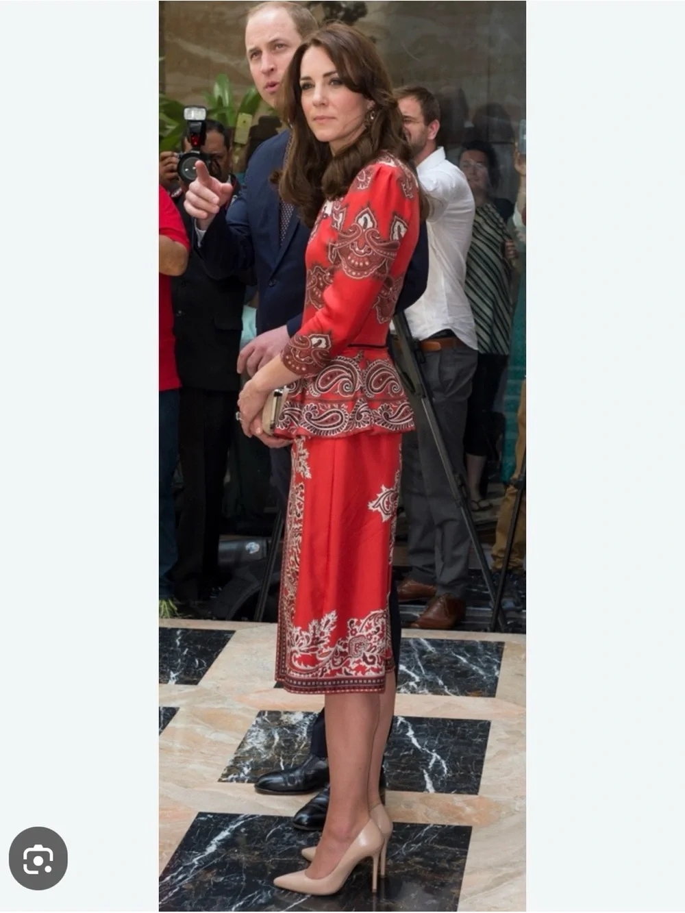 LK Bennett Floret Nappa Pointed Toe Stiletto Pumps *as seen on Kate Middleton*